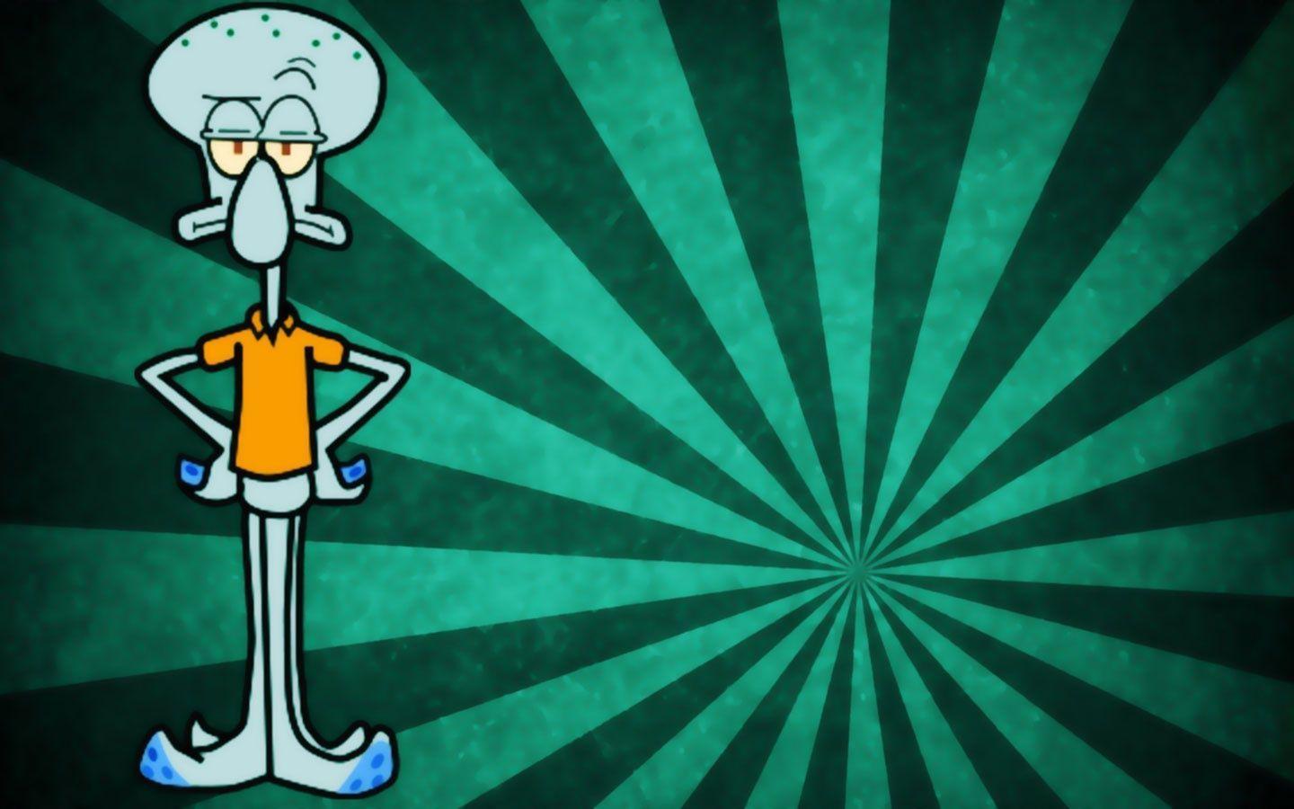 1440x900 Squidward Wallpaper Resolution Retro Background HD Wallpaper