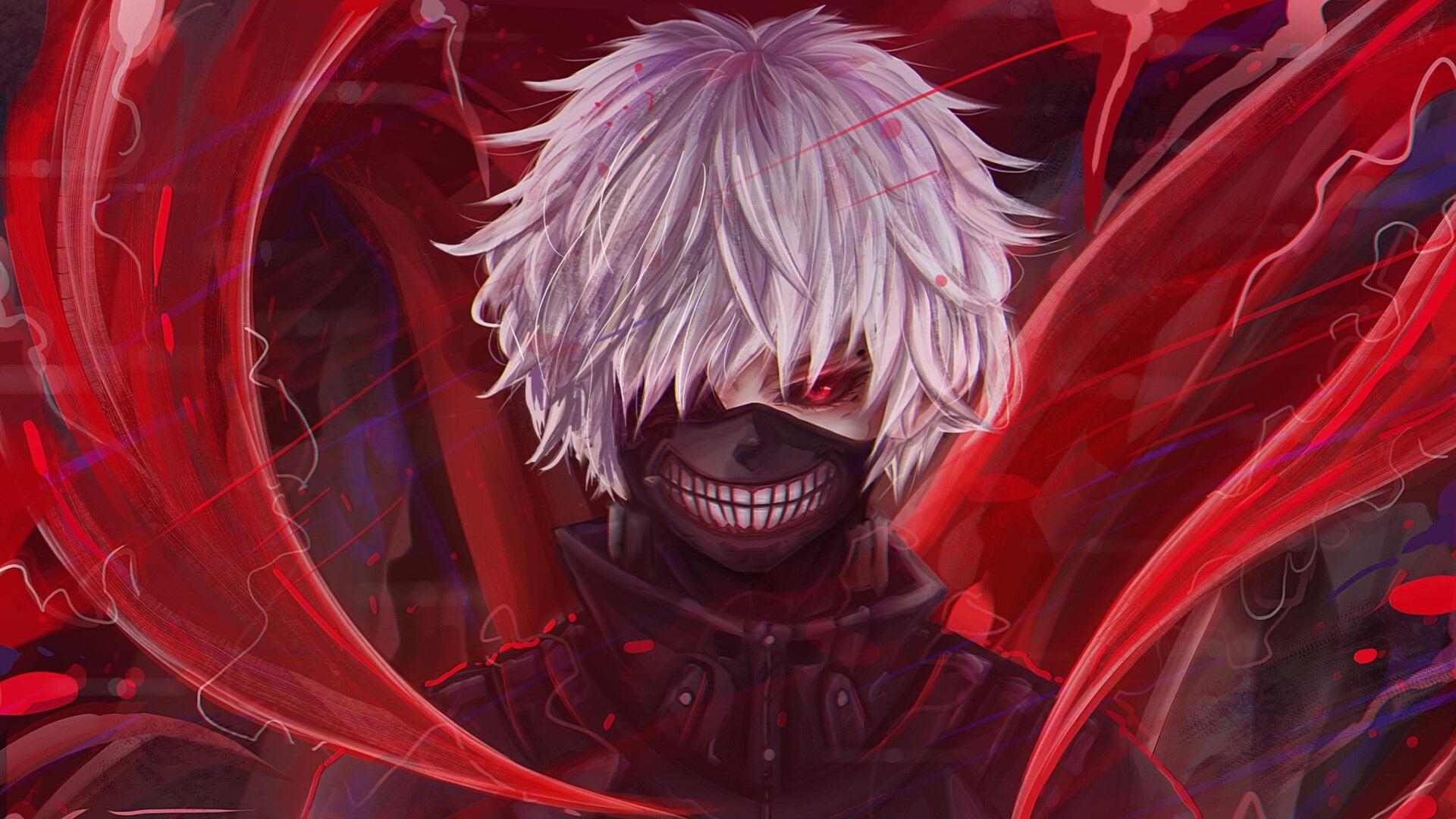 1920x1080 Ken Kaneki Art Tokyo Ghoul 1080P Laptop Full HD Wallpaper, HD Anime 4K Wallpaper, Image, Photo and Background