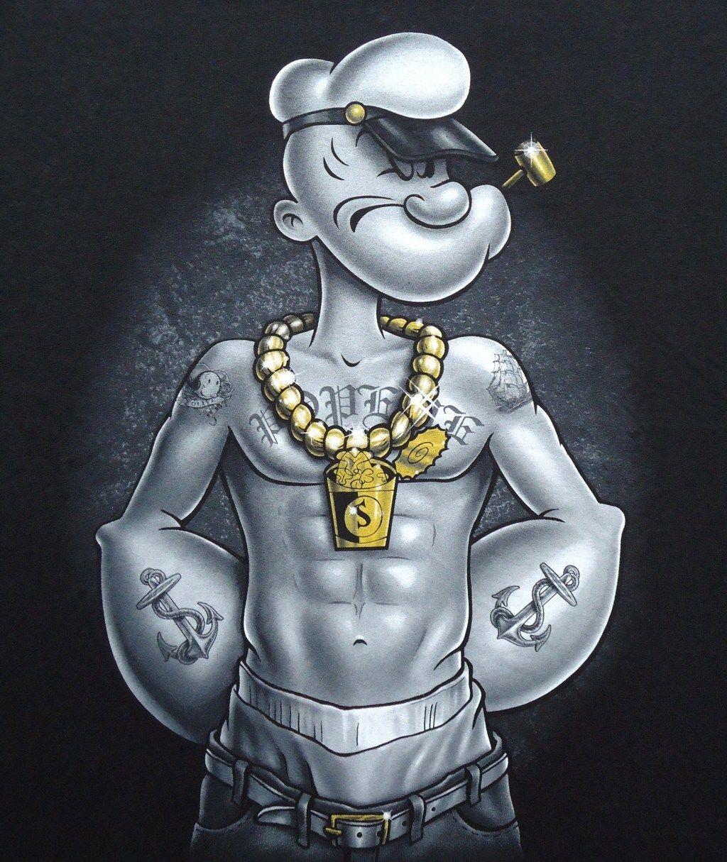1024x1215 bhahaha noooooo those forearms, tho. Popeye the sailor man, Popeye cartoon, Popeye tattoo