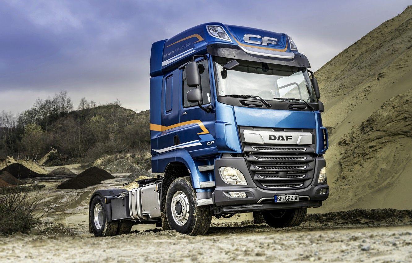 1332x850 Wallpaper sand, blue, truck, DAF, tractor, DAF, DAF CF, CF, DAF CF biaxial image for desktop, section грузовики
