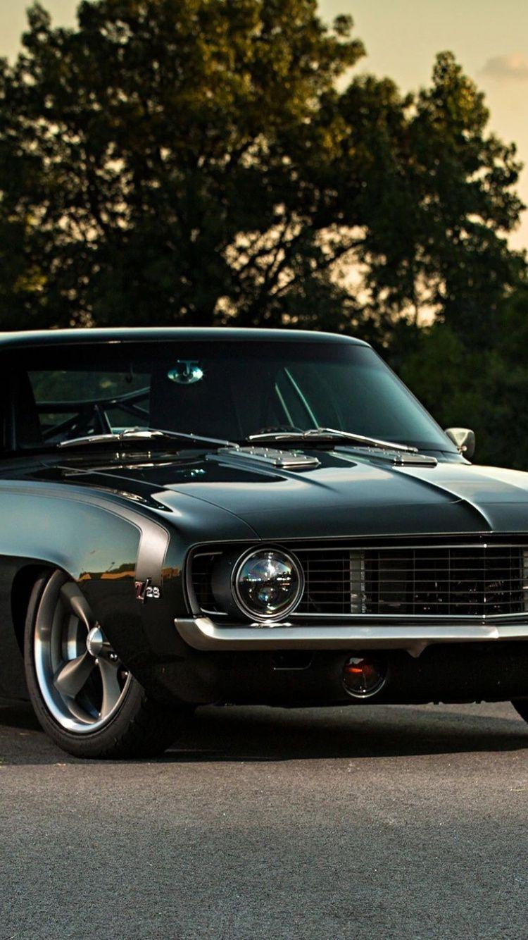 750x1334 Black, classic car, Chevrolet Camaro wallpaper. Black camaro, Chevrolet, Classic cars
