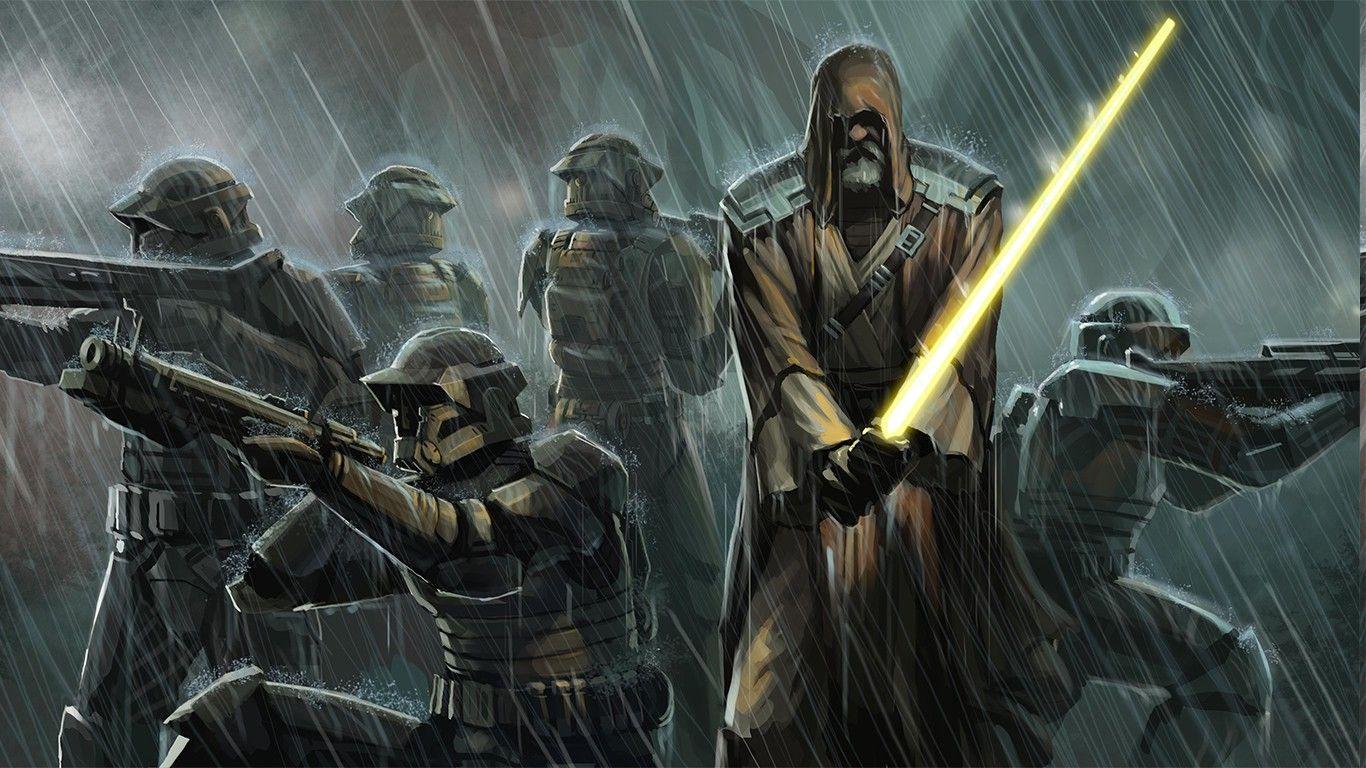 1366x768 Jedi Wallpaper HD