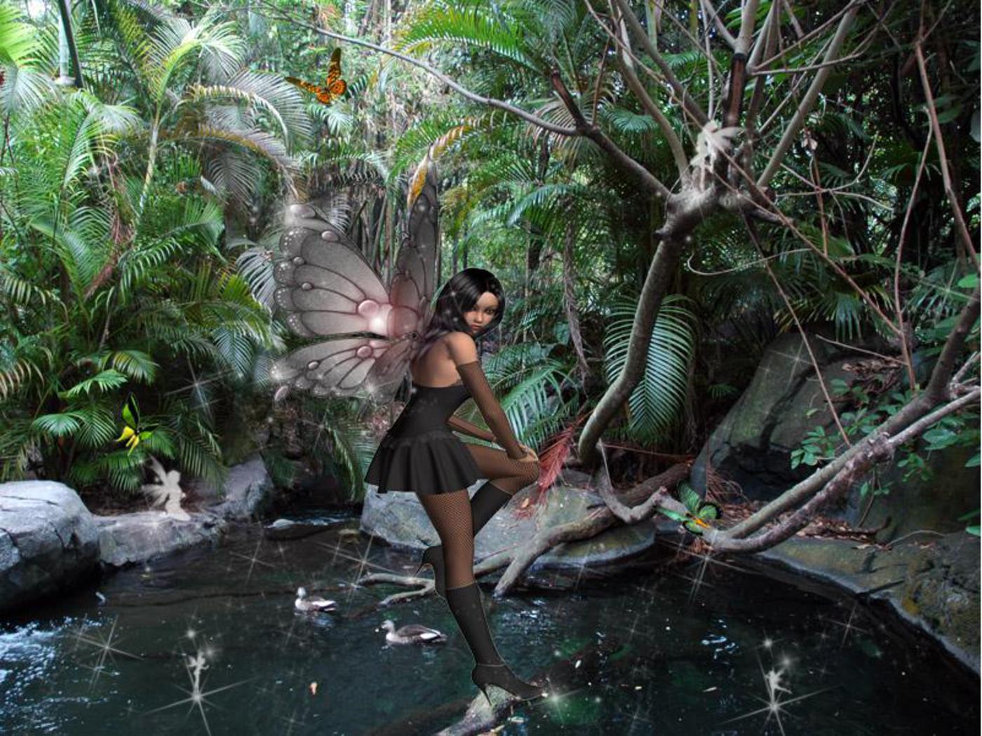 1400x1050 Fairy Garden Wallpaper for Desktop