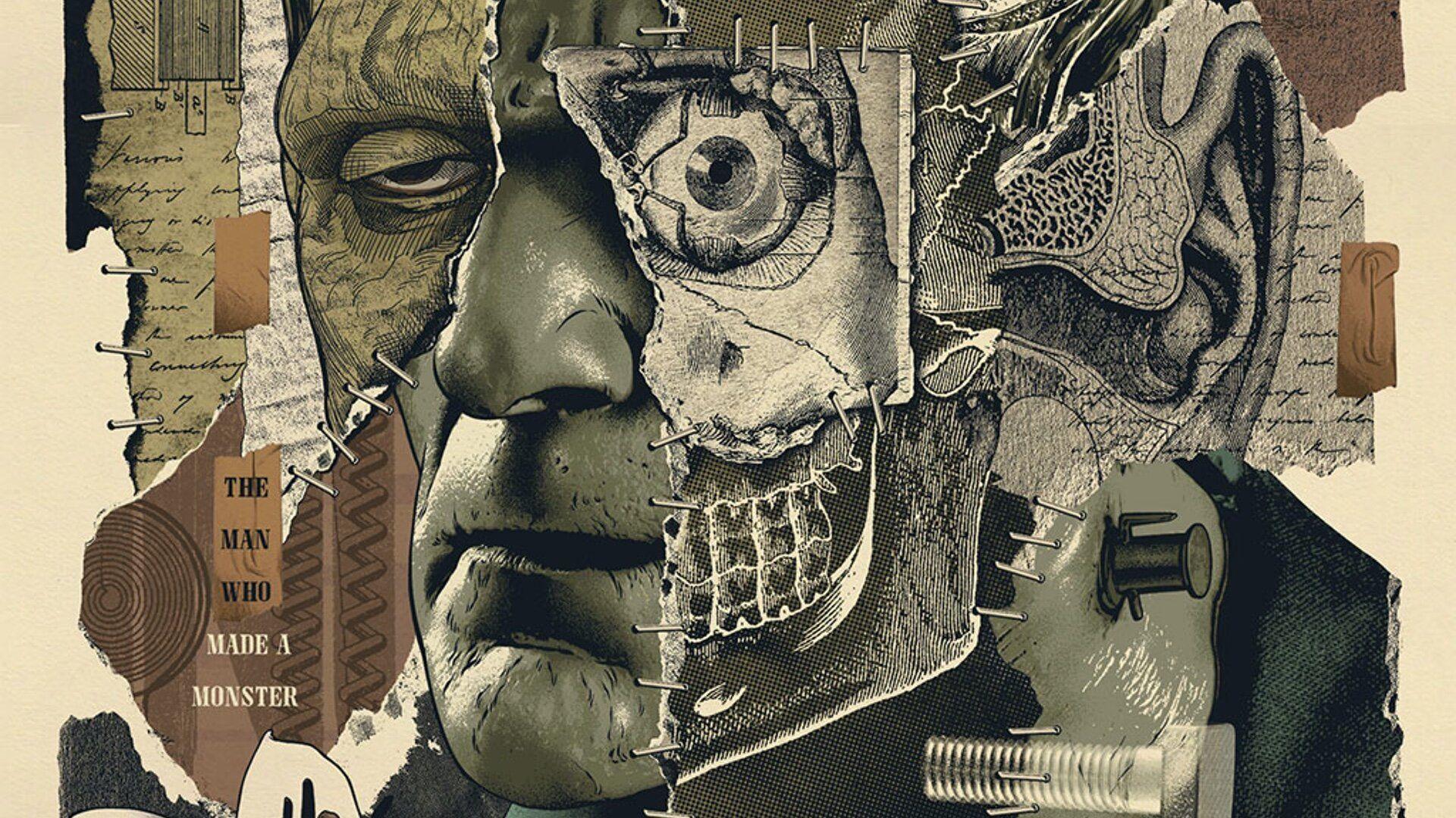 1920x1080 This FRANKENSTEIN Poster Art Kicks Off a Series of Universal Monster Prints From Bottleneck Gallery