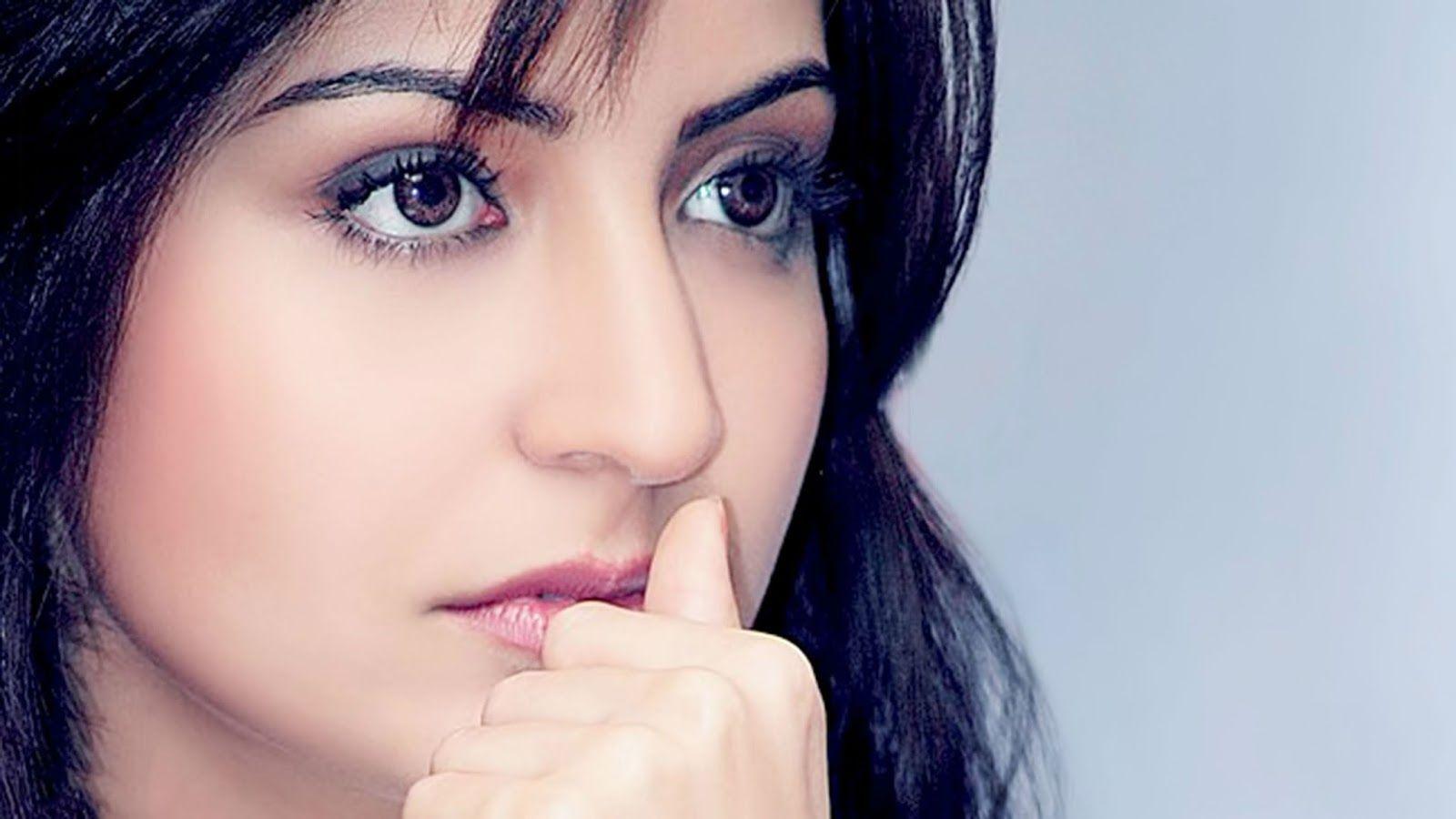 1600x900 Anushka Sharma Closeup Face Hot Look Pics Sharma Full High HD HD Wallpaper
