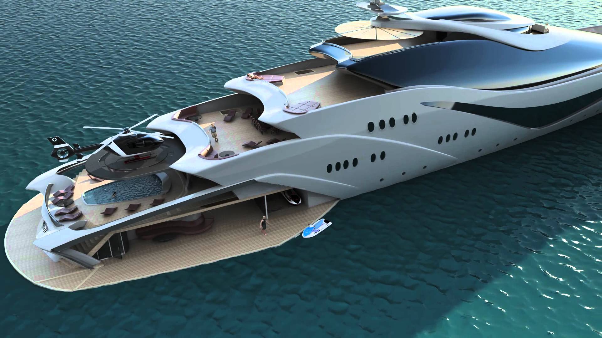 1920x1080 Luxury Yachts Wallpaper