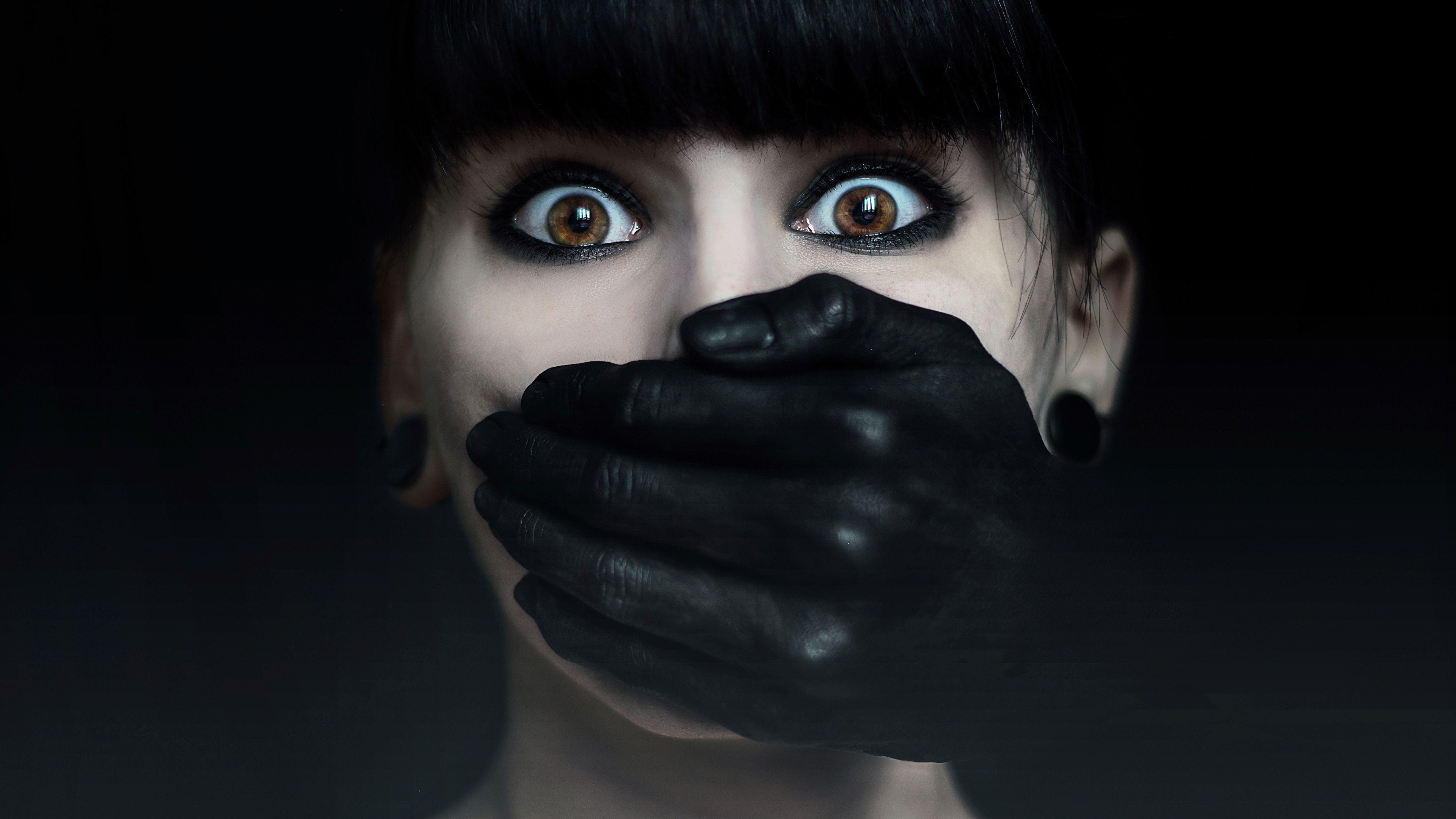 5120x2880 Brown eyes HD Wallpaper & Background