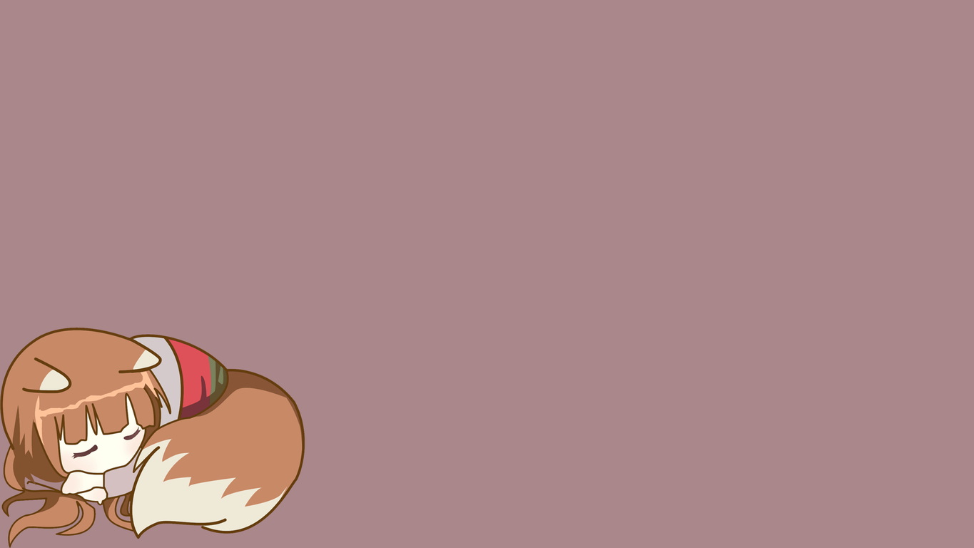 1365x768 Holo Spice and Wolf Wallpaper