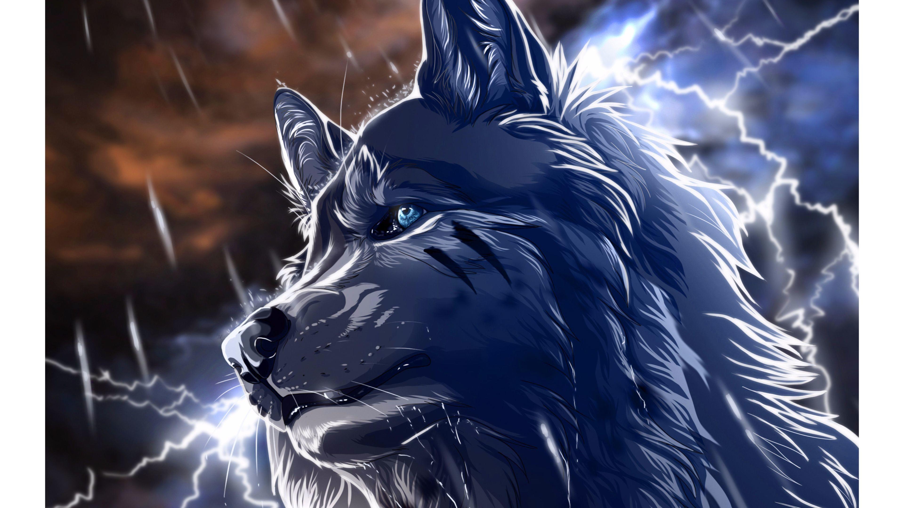 3840x2160 Anime Wolf Boy Wallpaper for Windows 10 .