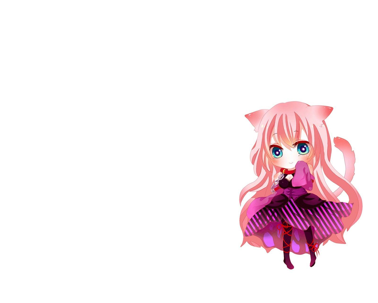 1600x1280 Bonitas Pink Tiernas Anime Kawaii Cute Chibi Wolf Girl HD Wallpaper