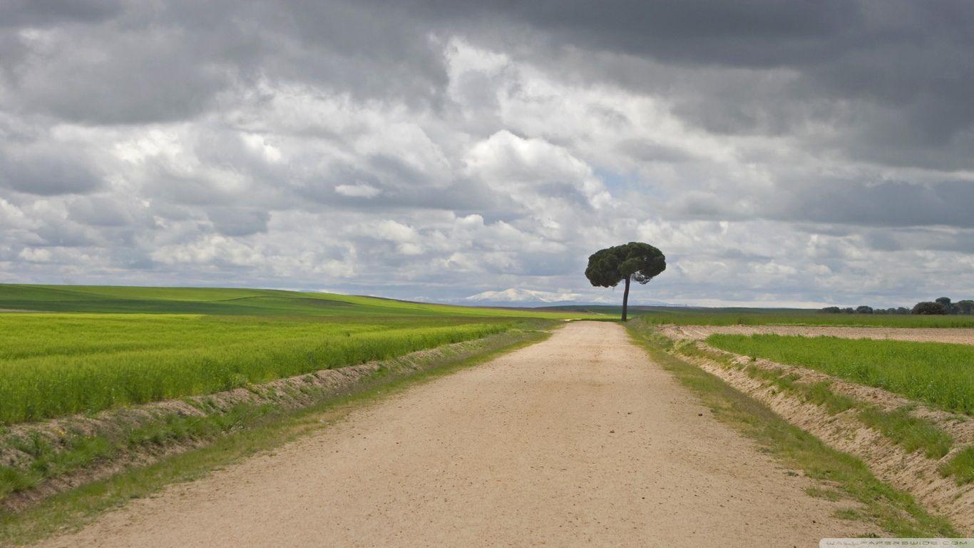 1366x768 Gravel Road Wallpaper .