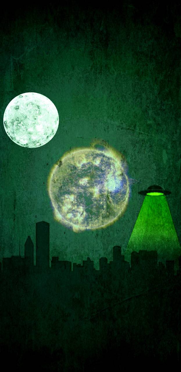 623x1280 UFO invasion wallpaper