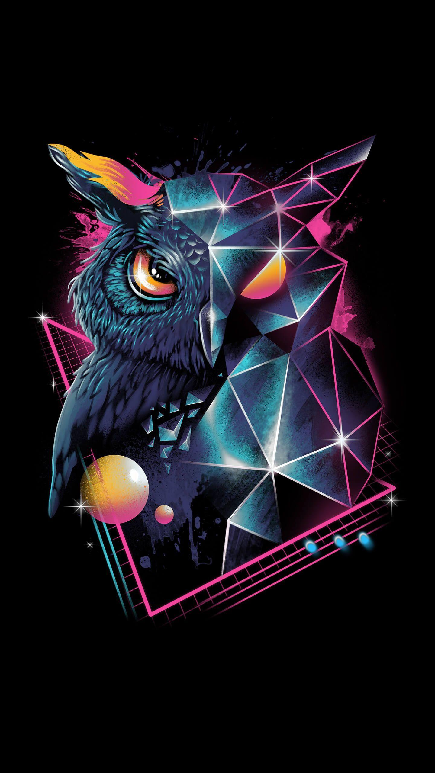 1440x2560 Wallpaper. Owl wallpaper, Owl artwork, Owl wallpaper iphone