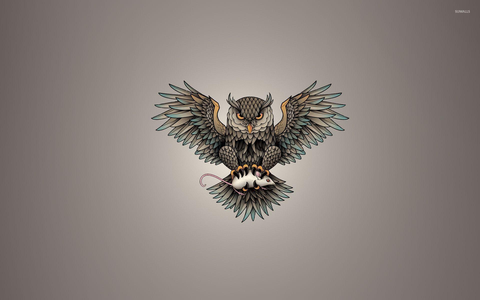 1920x1200 Owl Art Wallpaper