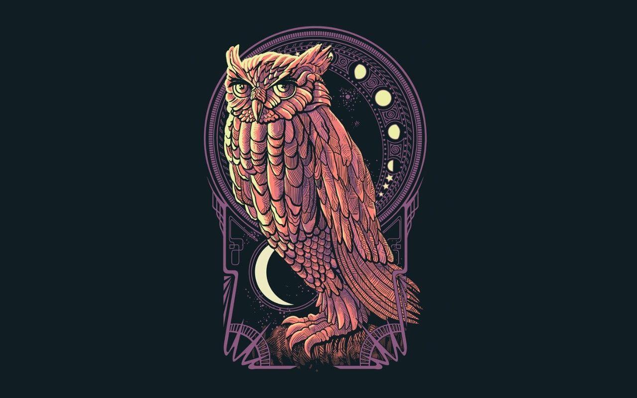 1280x800 owls art nouveau 1280x800 wallpaper High Quality Wallpaper, High Definition Wallpaper