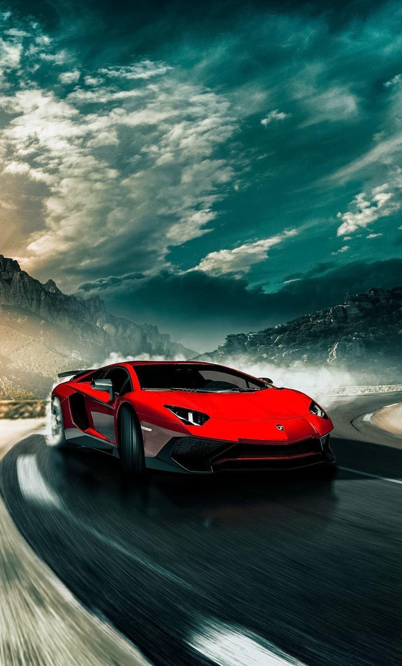1280x2120 Lamborghini Drift Car .