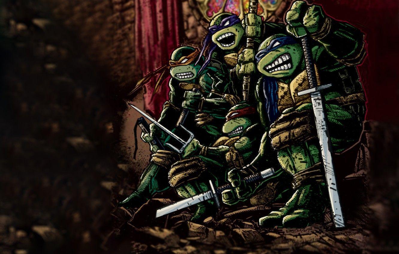 1332x850 Mirage Comics TMNT PC Wallpaper. Fondo, Mutante, Pantalla