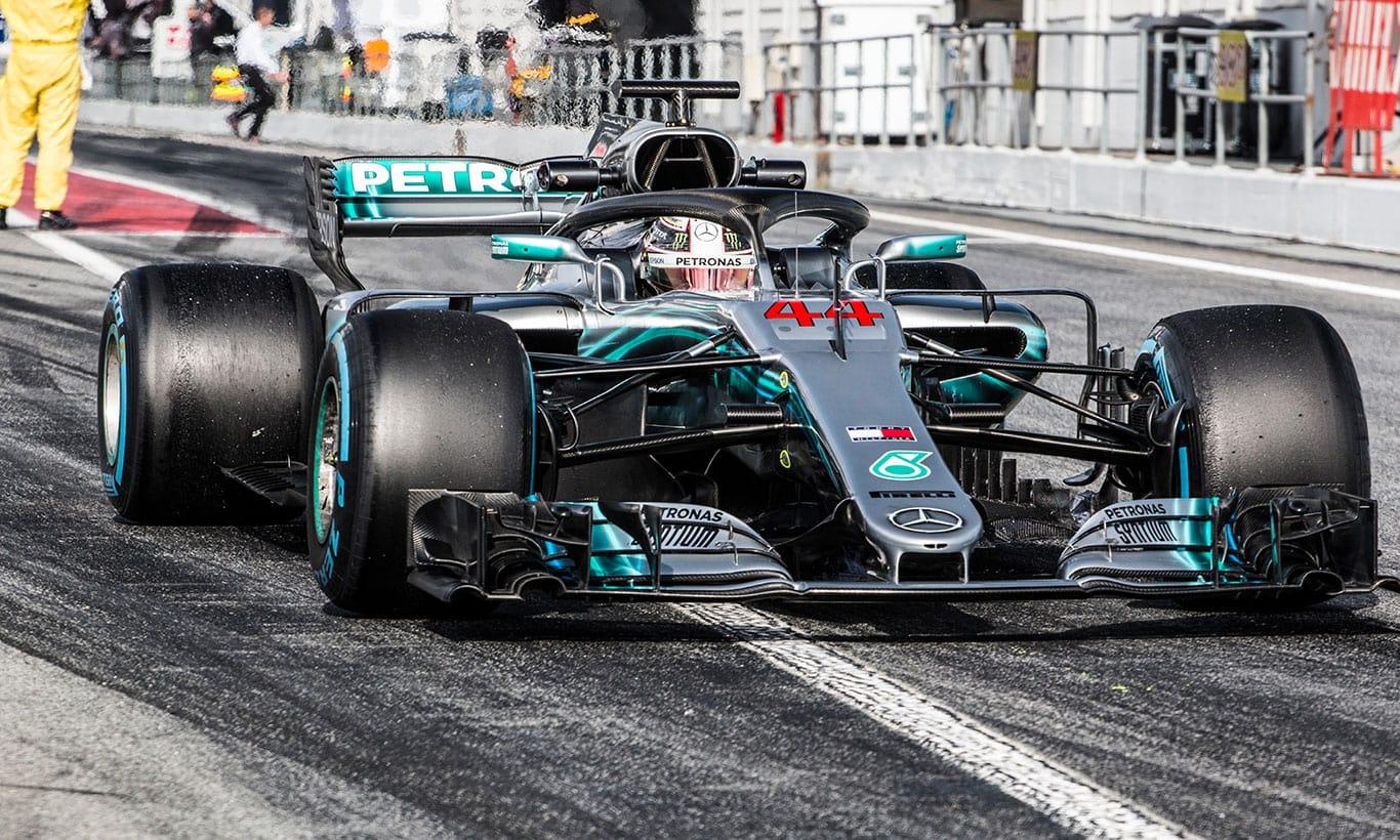1366x820 F1 Mercedes Wallpaper Mural