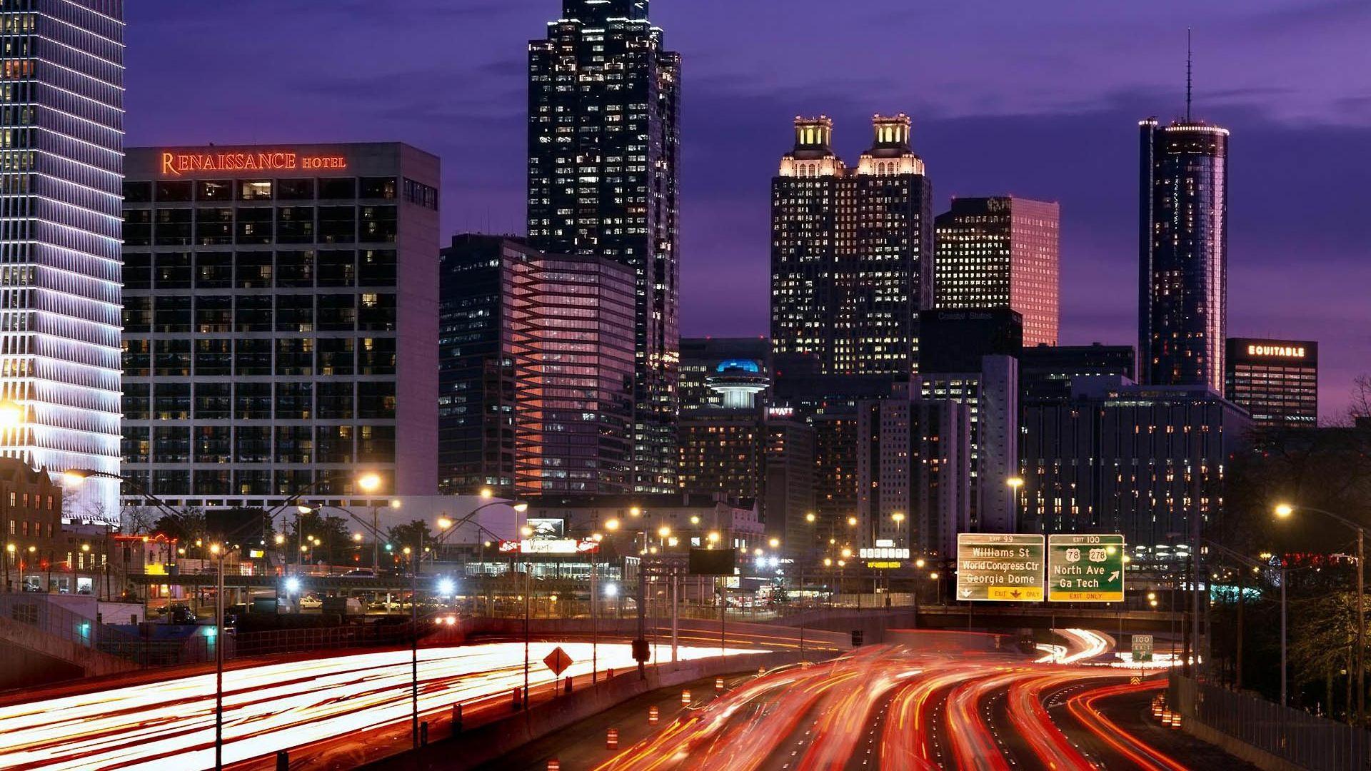 1920x1080 HD Atlanta Skyline Wallpaper