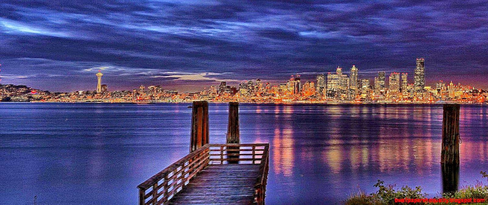 1600x674 HD Seattle Wallpaper