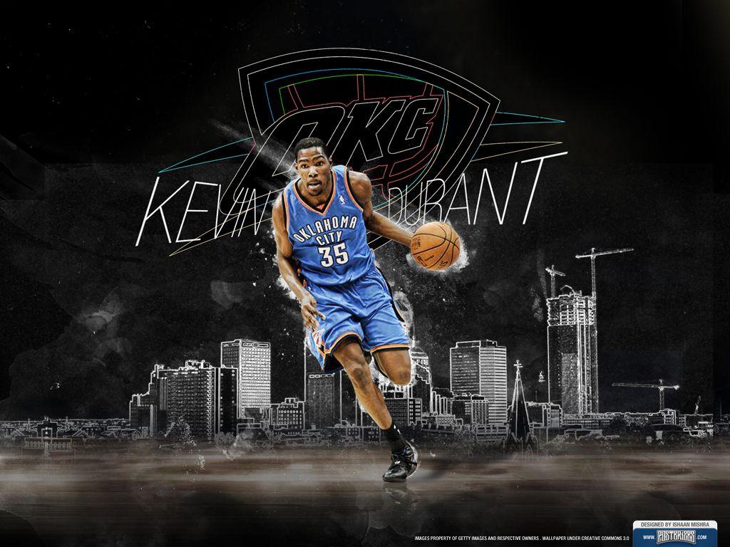 1024x768 Kevin Durant Thunder Wallpaper