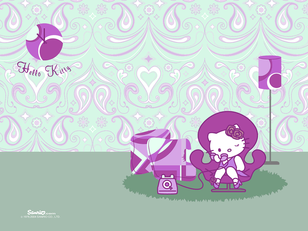 Purple hello kitty HD wallpapers  Pxfuel