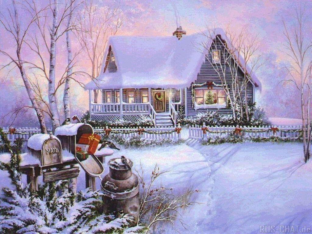 1024x768 Wallpaper Thomas Kinkade Pictorial art