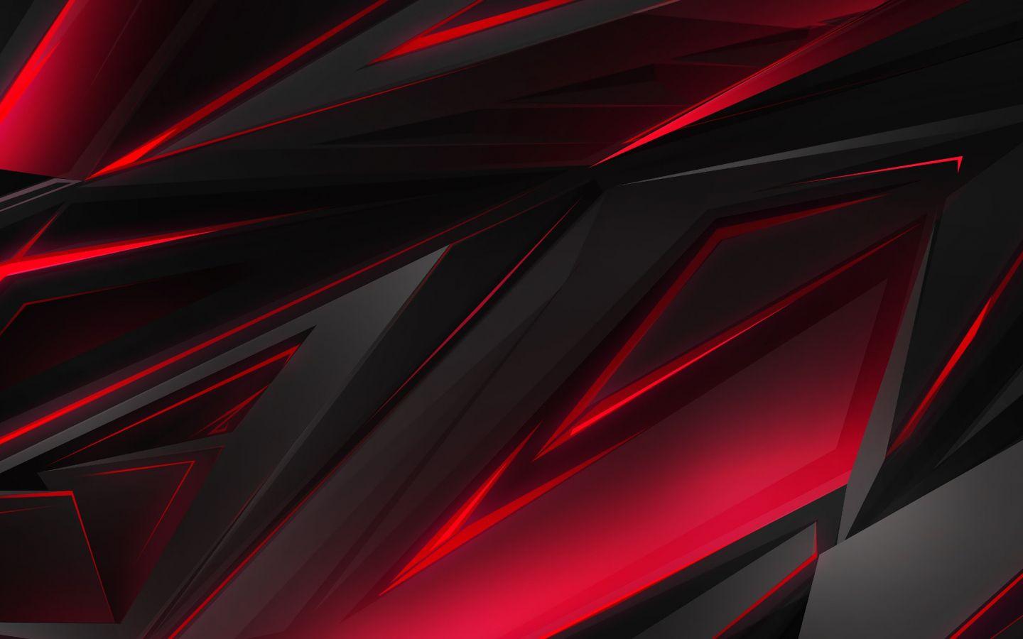 1440x900 Free download Black Red Abstract Polygon 3D 4k Red Gaming Wallpaper 4k [3840x1600] for your Desktop, Mobile & Tablet. Explore Gaming Wallpaper 4kK Gaming Wallpaper, 4K Gaming Wallpaper, Gaming Wallpaper