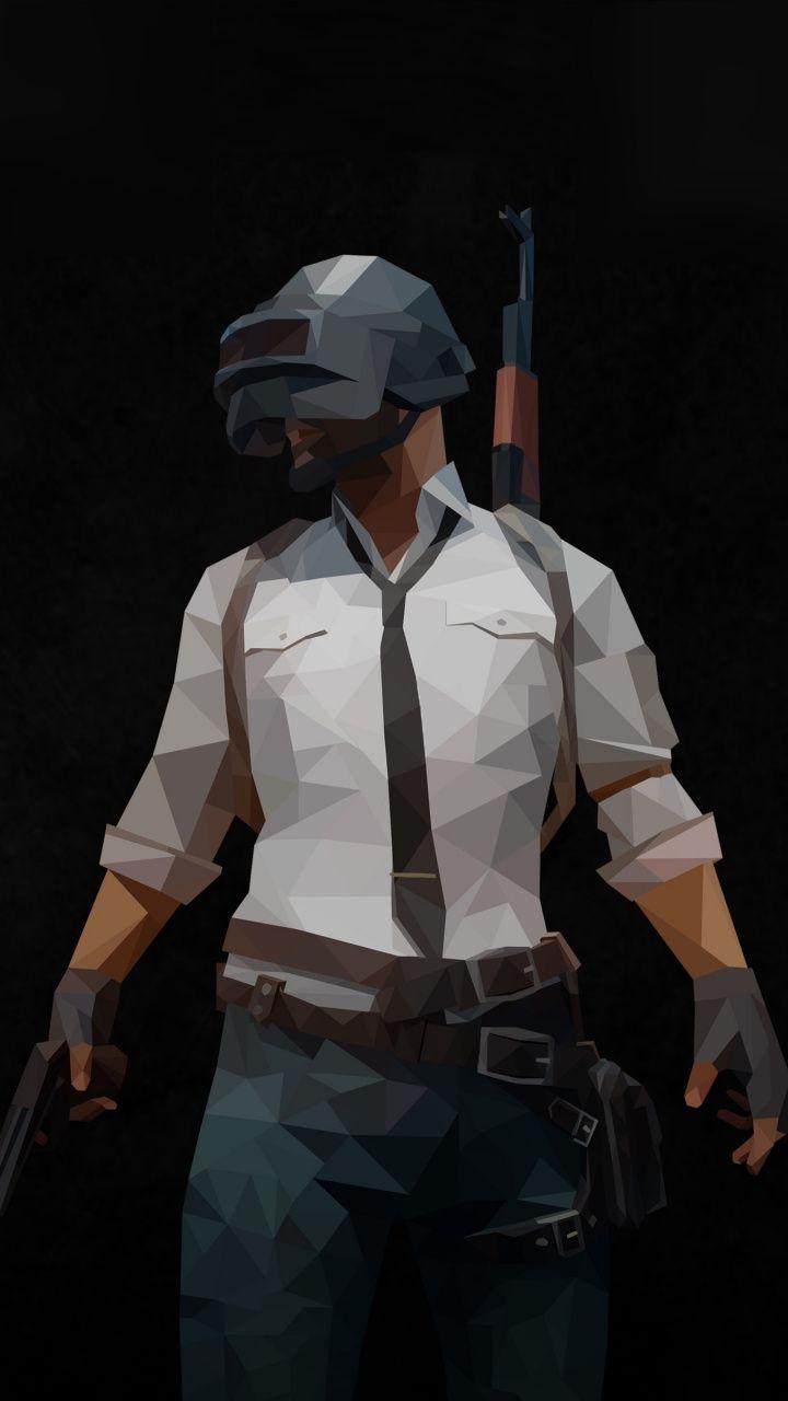 720x1280 PUBG, video game, polygon, helmet guy, arts, 720x1280 wallpaper. Mobile wallpaper, Polygon art, Samsung wallpaper