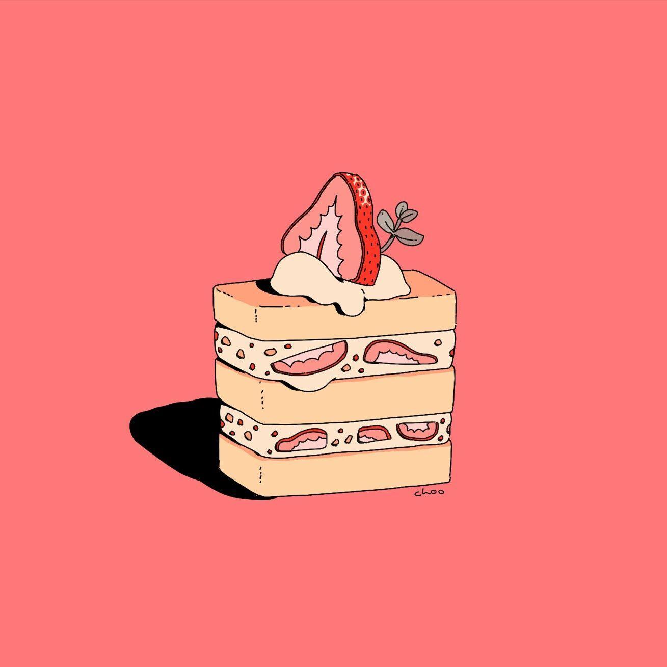 1309x1309 Aesthetic Anime Food Wallpaper