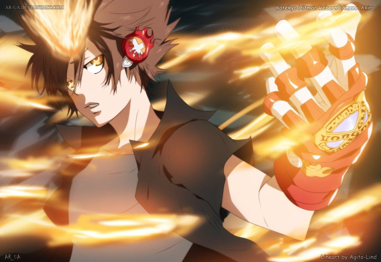 1500x1031 katekyo hitman reborn flames eyes gloves anime tsuna dying will flames 1500x1031 wallpaper High Quality Wallpaper, High Definition Wallpaper
