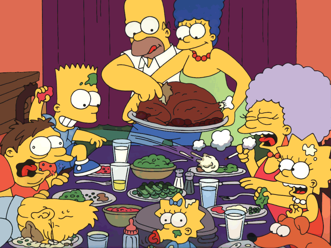 1152x864 The Simpsons Thanksgiving Picture, Photo, and Image for Facebook, Tumblr, Pinterest, and Twitter