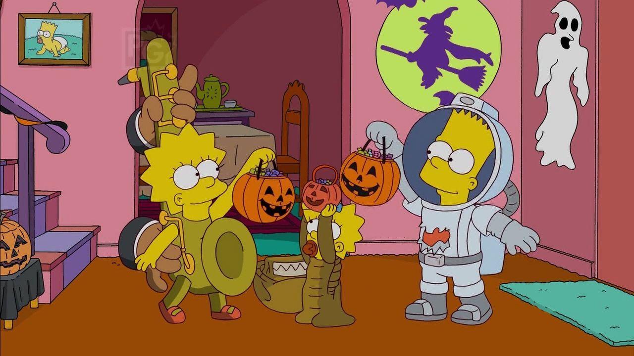 Simpsons Halloween Zoom Background