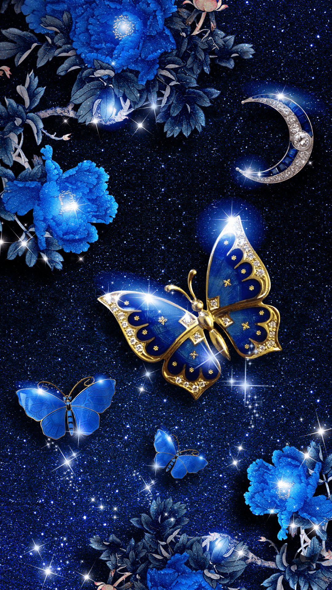 1080x1920 Blue Butterfly Hình nền iPhone (Trang 1)