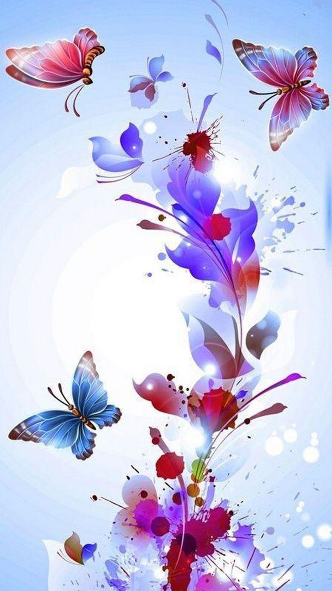 1080x1920 iPhone Live Butterfly Wallpaper