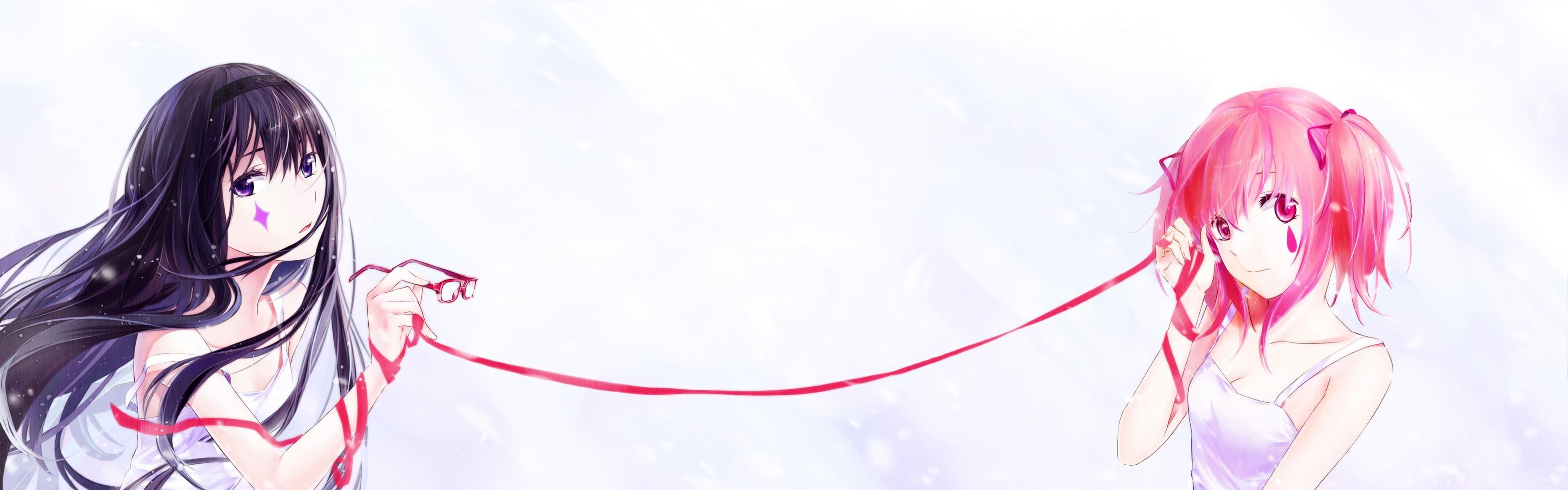 3840x1200 6nf8h28 Girls Kissing Wallpaper Dual Monitors Px Monitor Wallpaper Anime Girls HD Wallpaper