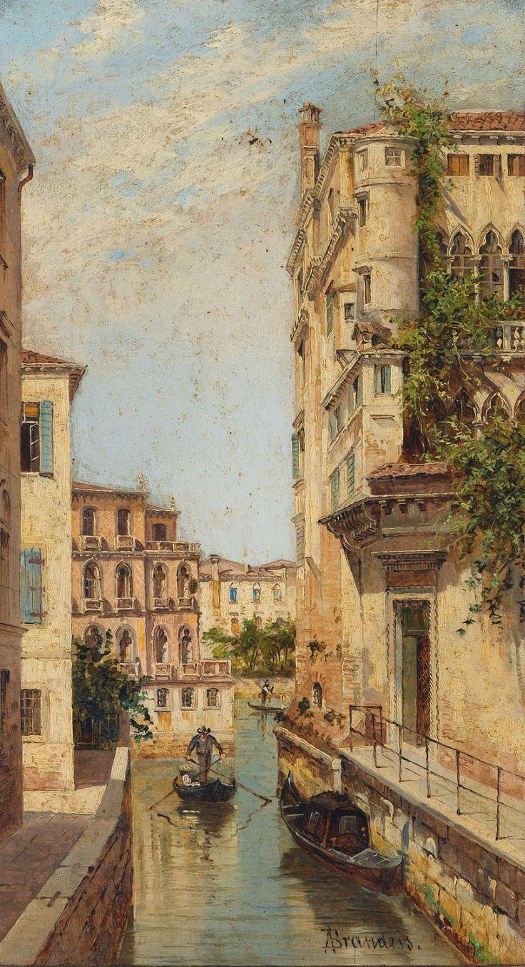 736x1355 Antonietta Brandeis. Venice painting. Venice painting, Art wallpaper, Aesthetic art