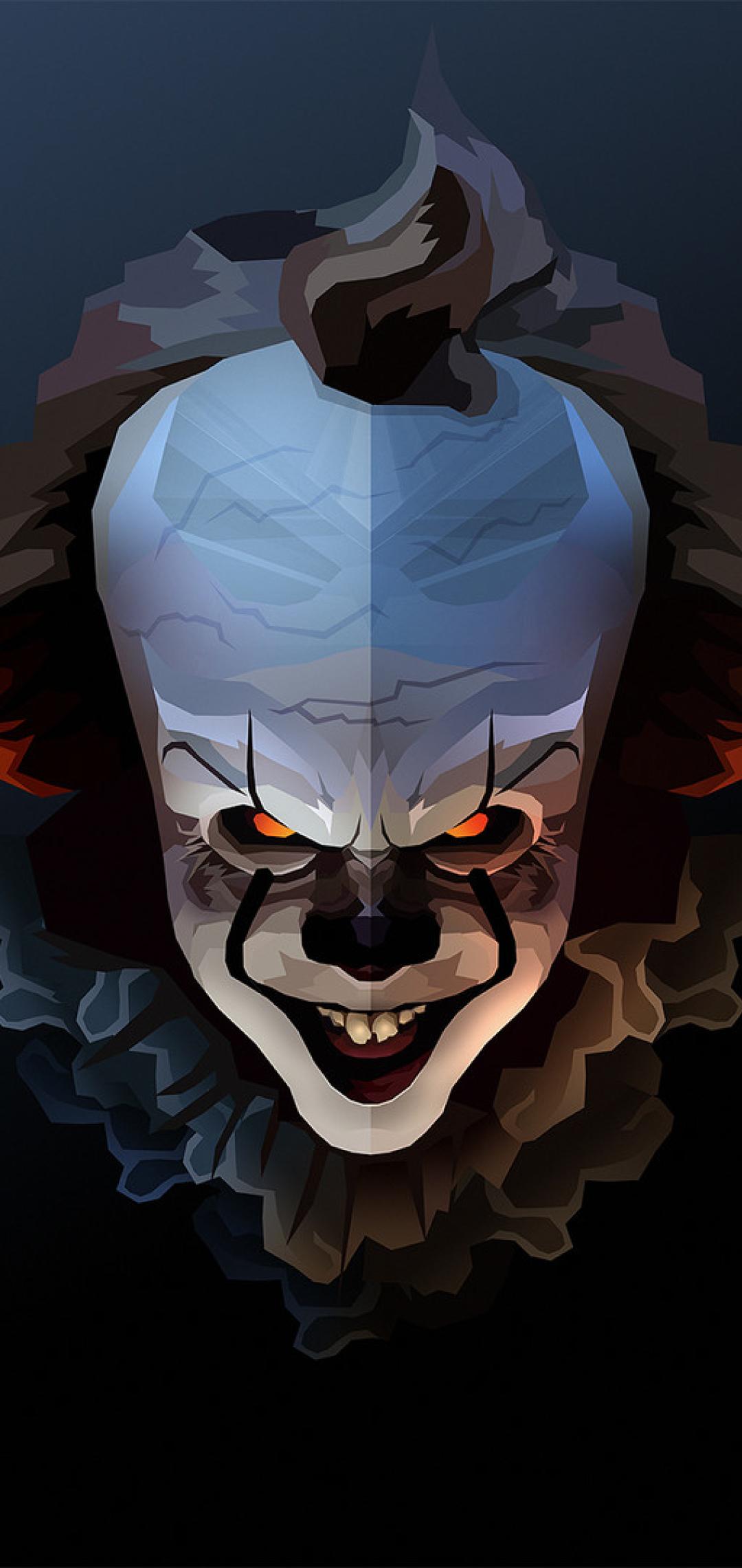 1080x2280 Pennywise Polygon Art One Plus Huawei p Honor view Vivo y Oppo f Xiaomi Mi A2 Wallpaper, HD Artist 4K Wallpaper, Image, Photo and Background