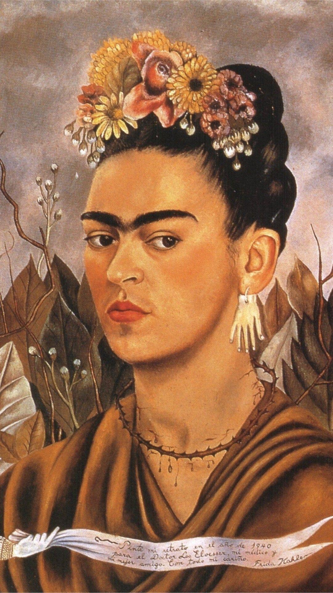 1080x1920 Frida Kahlo Frida Kahlo Lockscreens Frida Kahlo Lockscreen Portrait Dedicated To Dr Eloesser HD Wallpaper