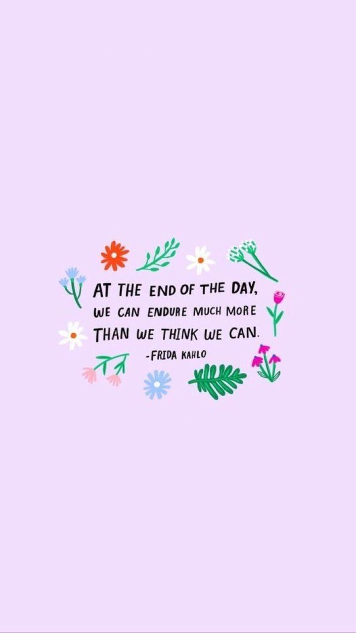 720x1280 flowers, wallpaper, frida and quote