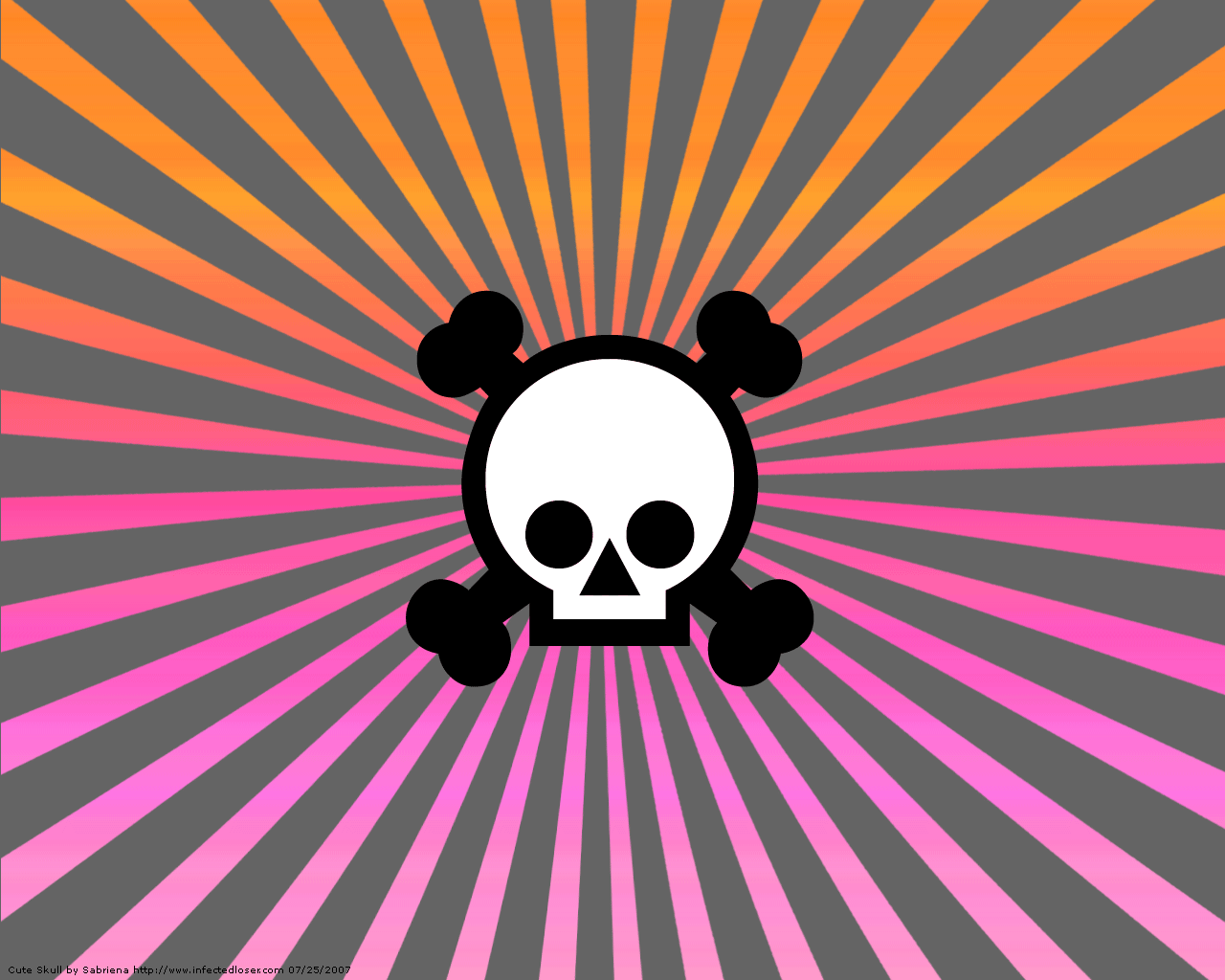 1280x1024 Cute Skull Wallpaper