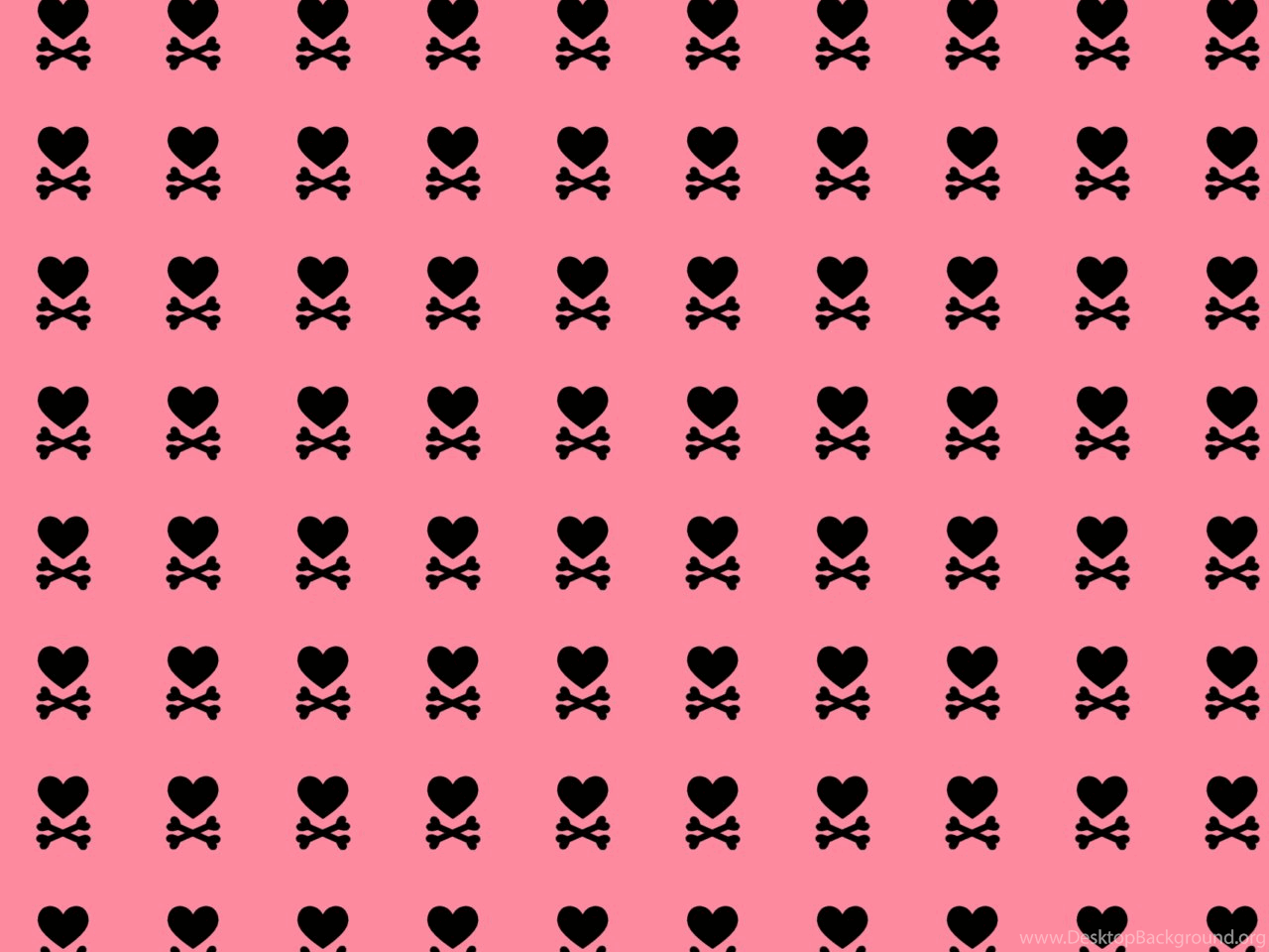 1280x960 Pink Skull Wallpaper Desktop Background