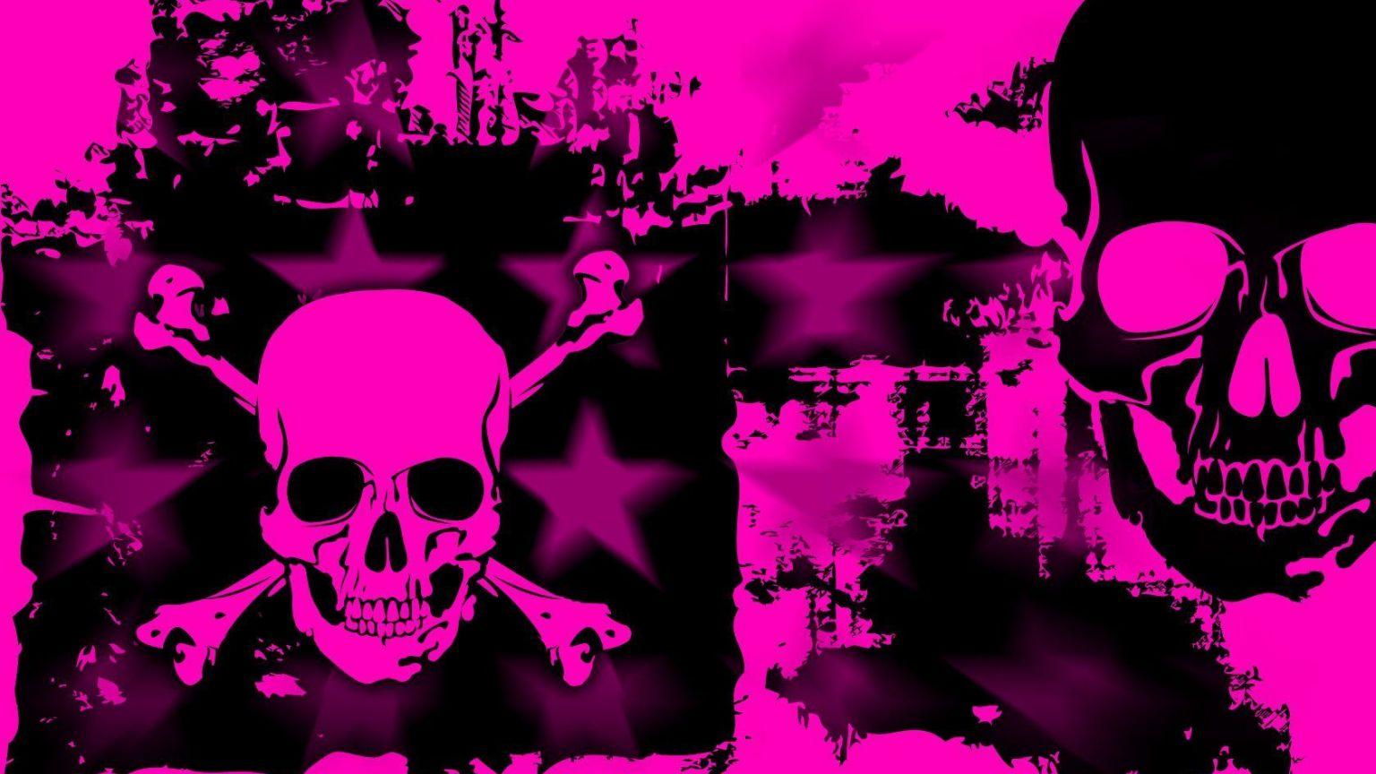 1536x864 Free download Pink Skull Wallpaper [1680x1050] for your Desktop, Mobile & Tablet. Explore Cute Skull Background. Cute Skull Wallpaper, Dark Skull Wallpaper, Girly Skull Wallpaper