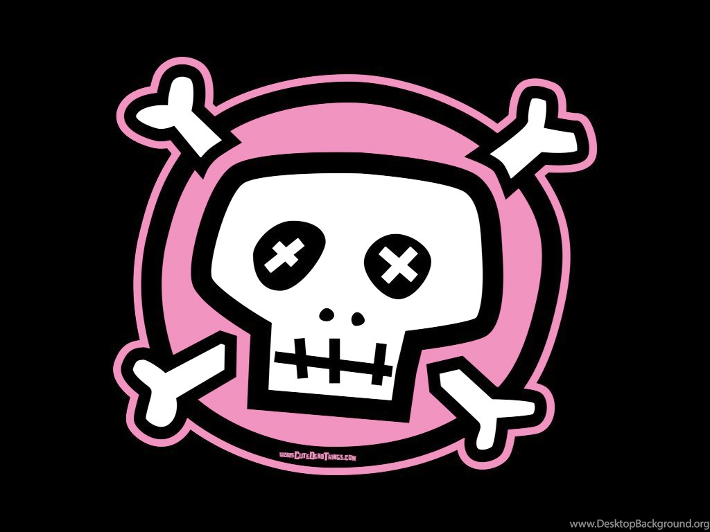 1024x768 Pink Skull Wallpaper Desktop Background