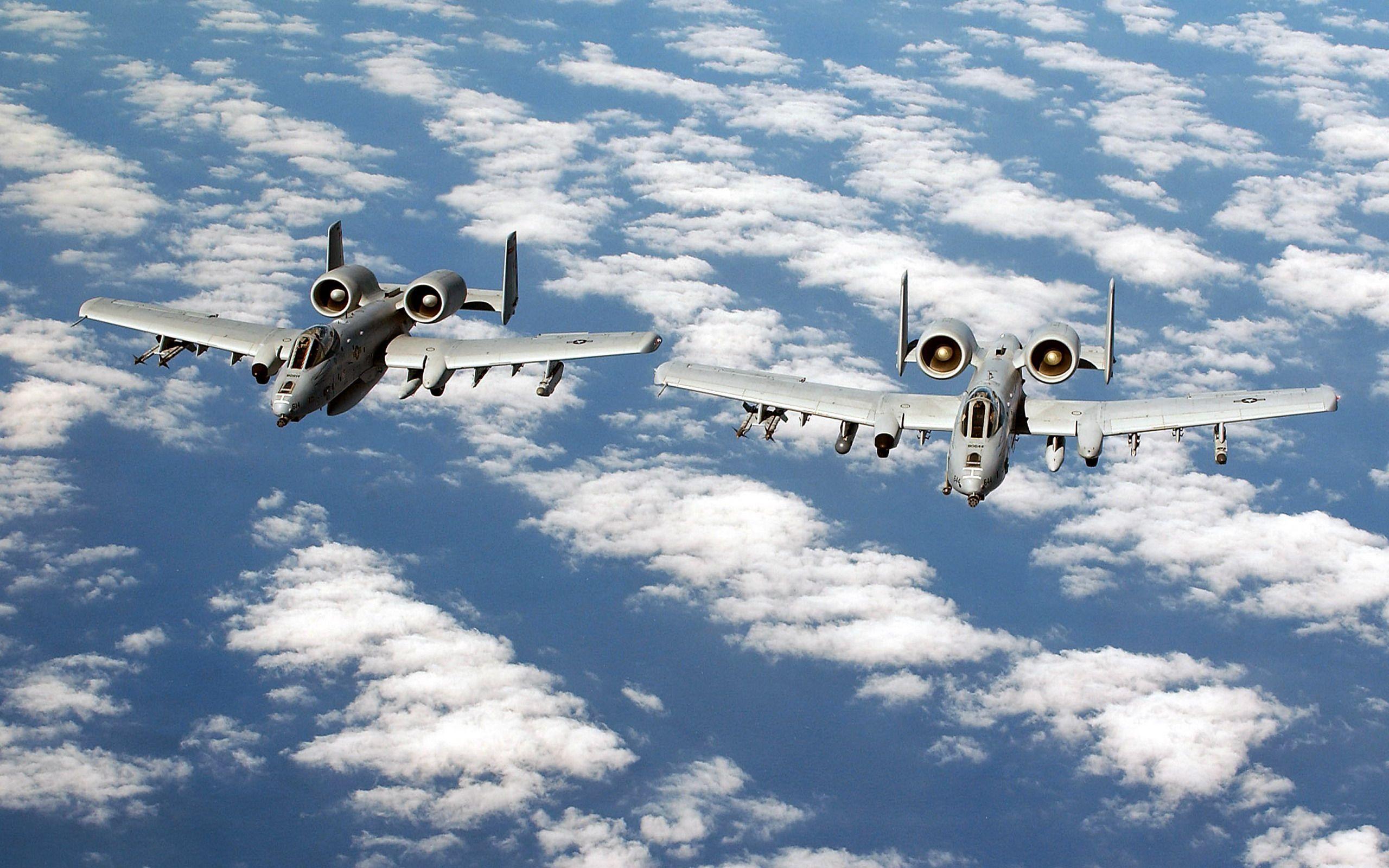 2560x1600 Military, Airplanes, Warthog, Thunderbolt, A 10 Thunderbolt II, A 10 Wallpaper