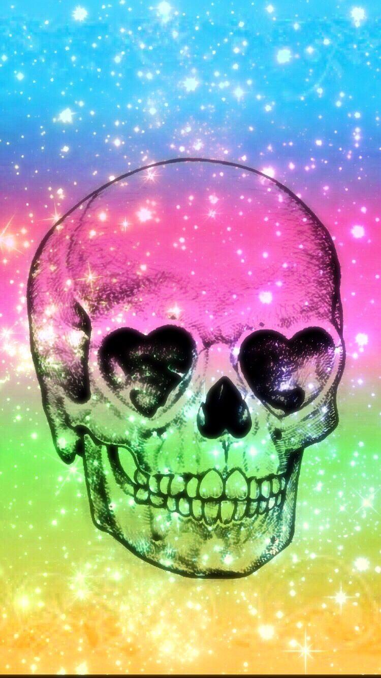 750x1334 Girly skull. Skull wallpaper, Skull art, Skull picture