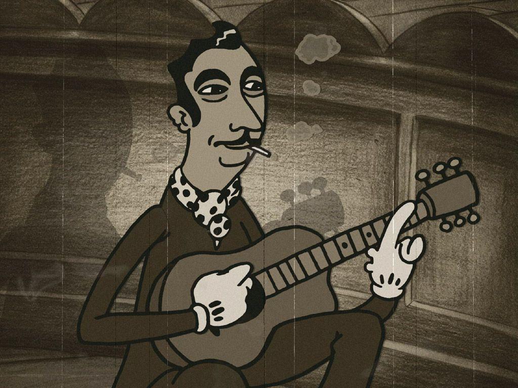 1024x768 Django. Django reinhardt, Cartoonist, Animated movies