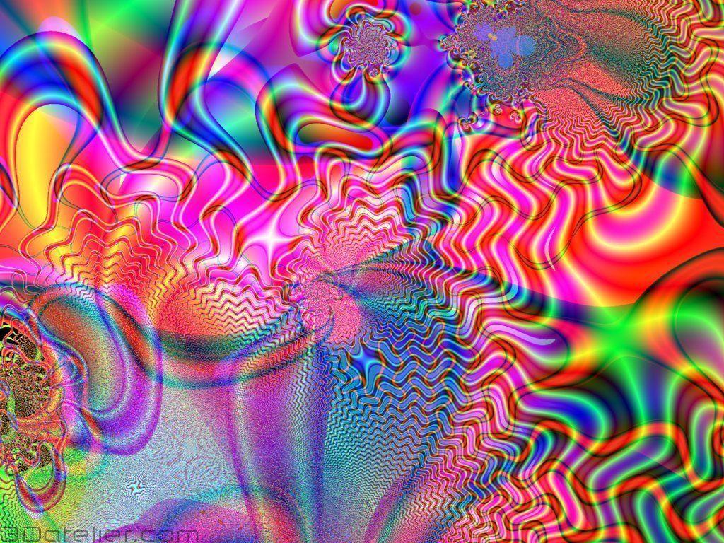 1024x768 Trippy Colorful Background