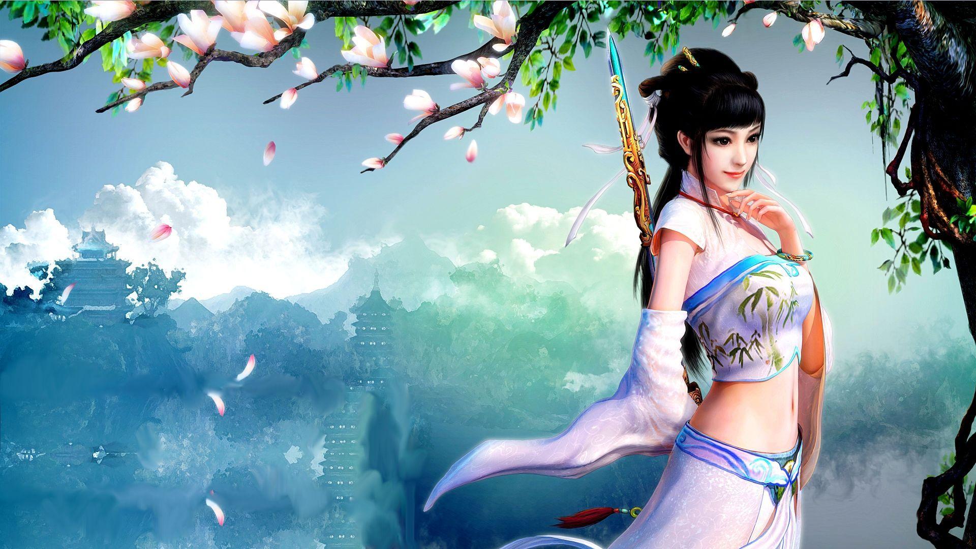 1920x1080 Japanese Princess Wallpaper