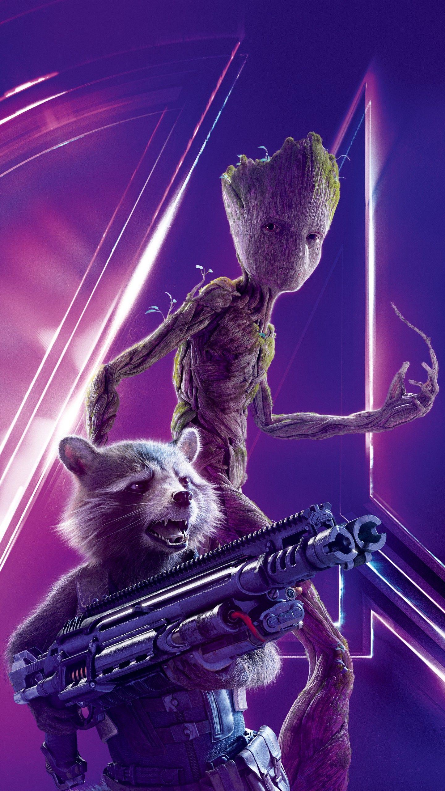 1440x2560 Rocket Raccoon Wallpaper